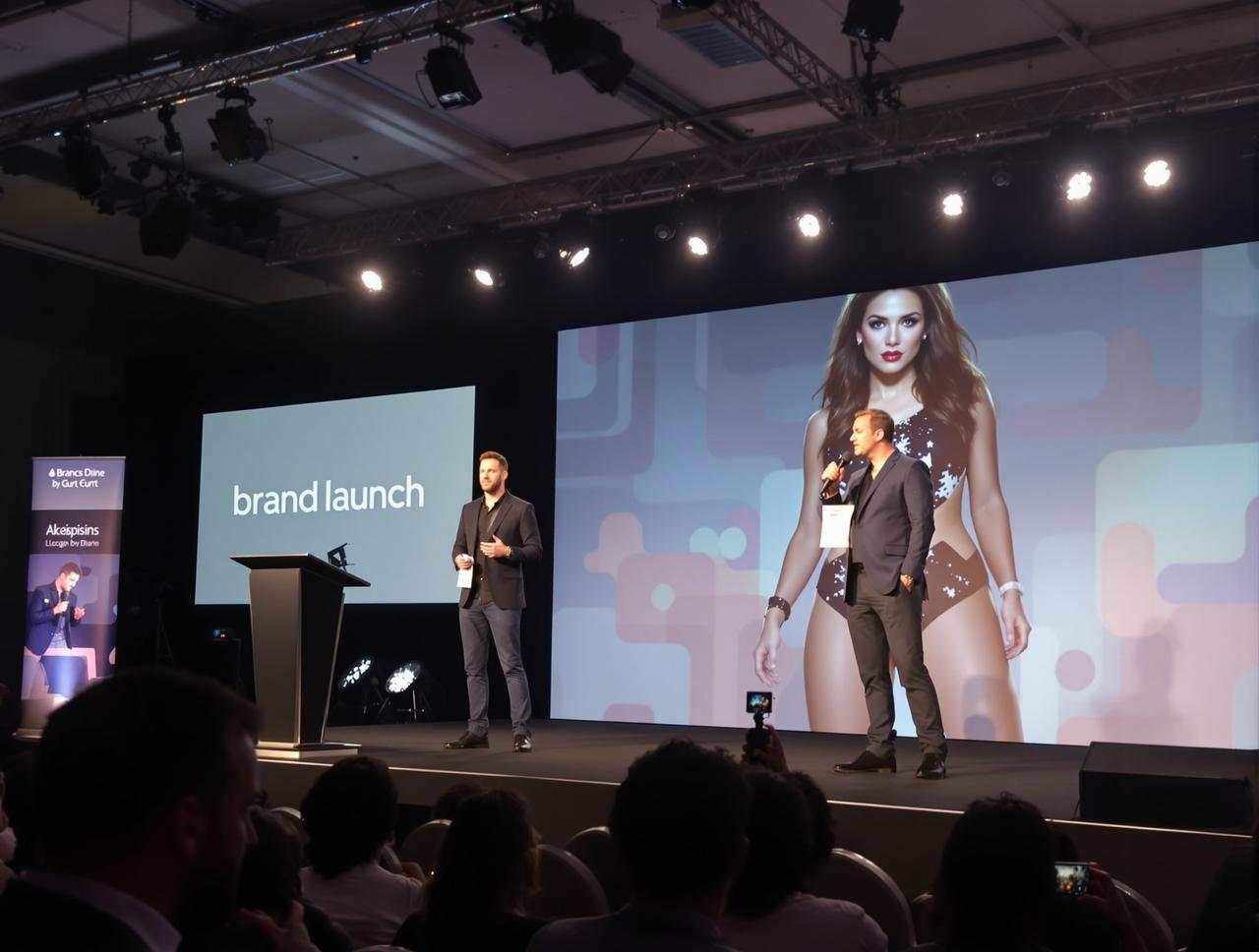 某品牌发布会现场，两位代言人零交流引网友猜测